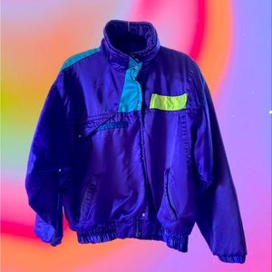 Obermeyer Vintage Neon Snow Jacket